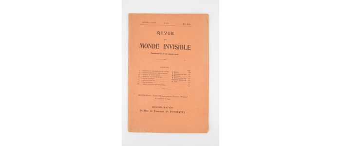 COLLECTIF : Revue du monde invisible N°12 de la 10ème année - Erste Ausgabe - Edition-Originale.com