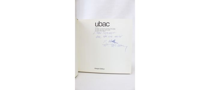 COLLECTIF : Ubac - Autographe, Edition Originale - Edition-Originale.com