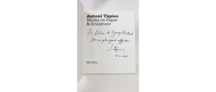 COLLECTIF : Works on paper & sculpture - Autographe, Edition Originale - Edition-Originale.com