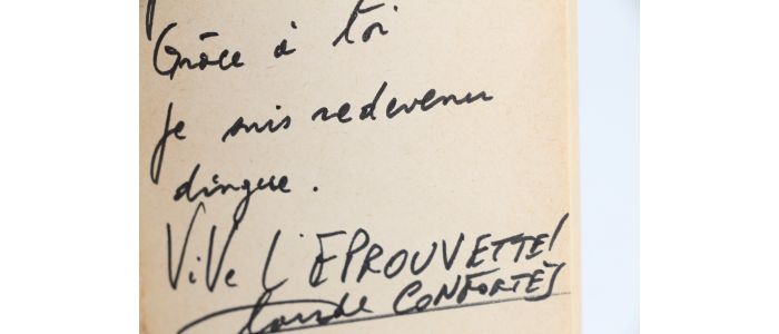 CONFORTES : Je ne veux pas mourir idiot - Signed book, First edition - Edition-Originale.com