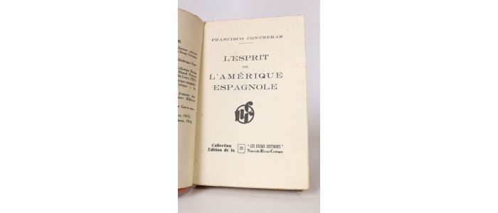 CONTRERAS : L'esprit de l'Amérique espagnole - Libro autografato, Prima edizione - Edition-Originale.com
