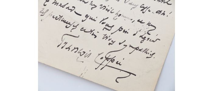 COPPEE : Lettre autographe signée à Marthe Daudet : 