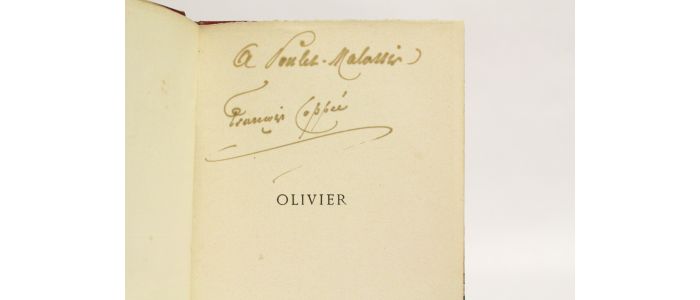 COPPEE : Olivier - Signiert, Erste Ausgabe - Edition-Originale.com