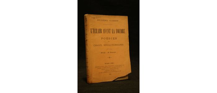 CORSIN : L'éclair avant la foudre : poésies et chants révolutionnaires - Signiert, Erste Ausgabe - Edition-Originale.com