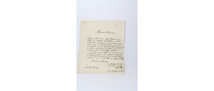 CORTOT : Lettre autographe signée au directeur du théâtre du Palais-Royal - Signiert, Erste Ausgabe - Edition-Originale.com