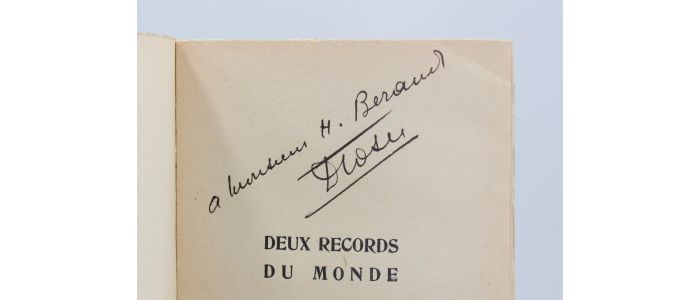 COSTES : Deux records du monde - Libro autografato, Prima edizione - Edition-Originale.com