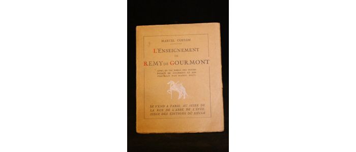 COULON : L'enseignement de Rémy de Gourmont - Erste Ausgabe - Edition-Originale.com