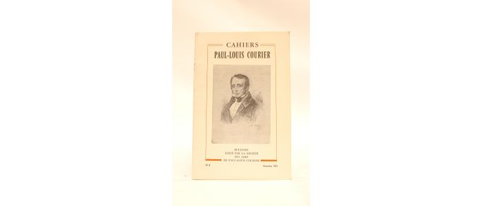 COURIER : Cahiers Paul-Louis Courier N°8 - Edition Originale - Edition-Originale.com