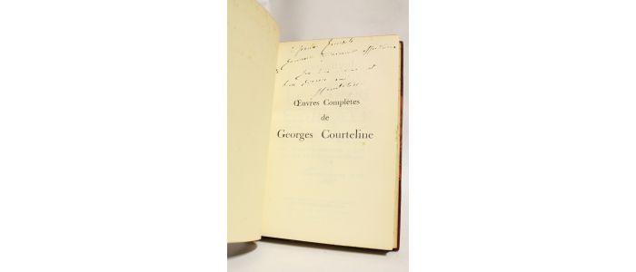 COURTELINE : Le miroir concave suivis de rimes - Autographe - Edition-Originale.com