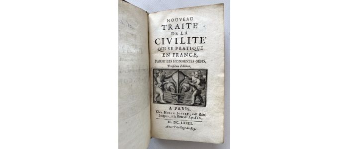 COURTIN : Nouveau traité de la civilité qui se pratique en France, parmi les honnestes gens - Prima edizione - Edition-Originale.com