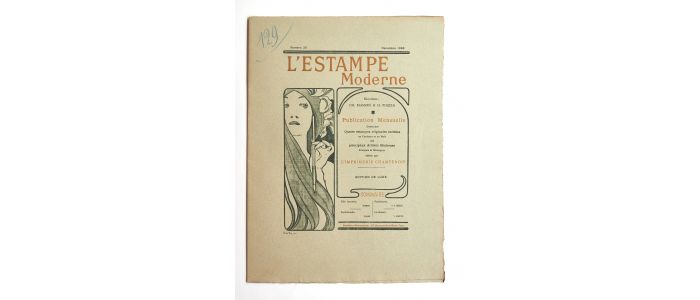 Couverture de L'Estampe Moderne n°20 décembre 1898 - Erste Ausgabe - Edition-Originale.com
