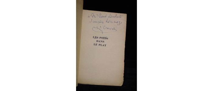 CREVEL : Les pieds dans le plat - Signed book, First edition - Edition-Originale.com