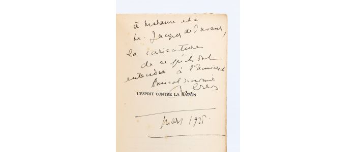 CREVEL : L'esprit contre la raison - Signed book, First edition - Edition-Originale.com