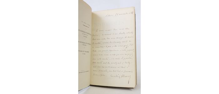 CUVILLIER-FLEURY : Etudes historiques et littéraires - Autographe, Edition Originale - Edition-Originale.com