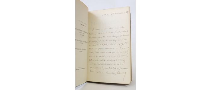 CUVILLIER-FLEURY : Etudes historiques et littéraires - Signed book, First edition - Edition-Originale.com