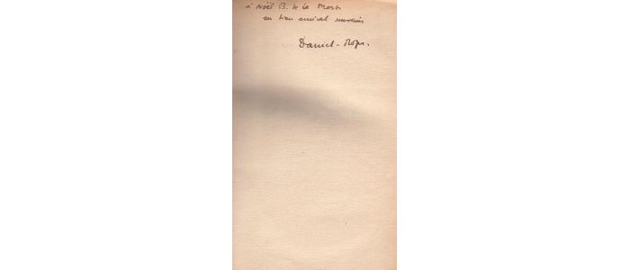 DANIEL-ROPS : Le coeur complice - Autographe, Edition Originale - Edition-Originale.com