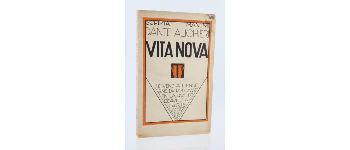 DANTE ALIGHIERI : Vita nova - Edition-Originale.com