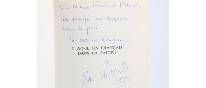 DARD, dit SAN ANTONIO : Y a-t-il un français dans la Salle ? - Autographe, Edition Originale - Edition-Originale.com