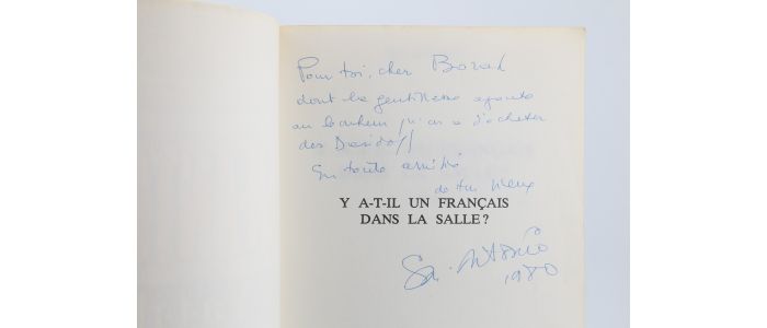 DARD, dit SAN ANTONIO : Y a-t-il un français dans la Salle ? - Autographe, Edition Originale - Edition-Originale.com