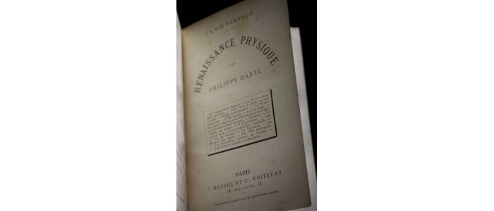 DARYL : Renaissance physique - First edition - Edition-Originale.com