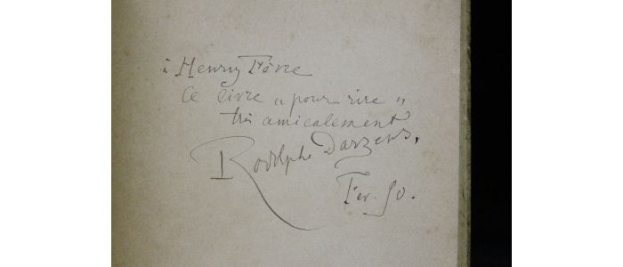 DARZENS : Comment furent écrites par Rodolphe Darzens les Nuits à Paris et de quelle manière les illustra le peintre Adolphe Willette - Autographe, Edition Originale - Edition-Originale.com