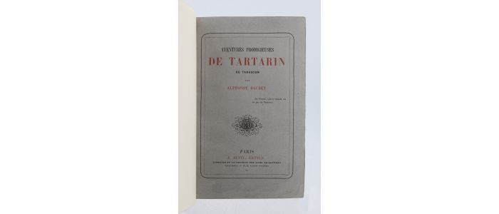DAUDET : Aventures prodigieuses de Tartarin de Tarascon - Prima edizione - Edition-Originale.com