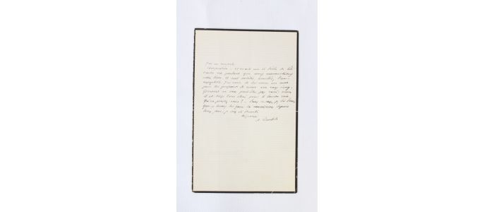 DAUDET : Lettre autographe à un membre du groupe littéraire d'Alphonse Daudet, sans doute Émile Zola - Signiert, Erste Ausgabe - Edition-Originale.com