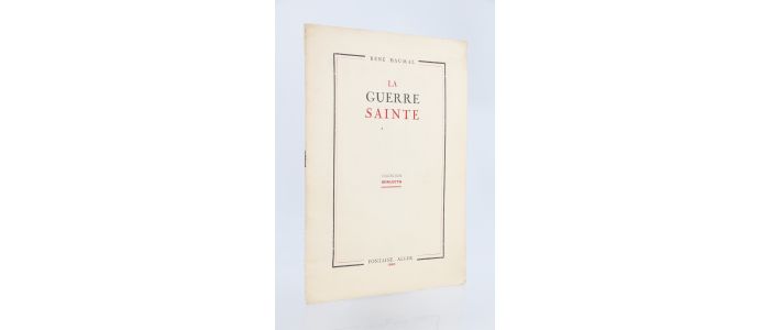 DAUMAL : La guerre sainte - First edition - Edition-Originale.com