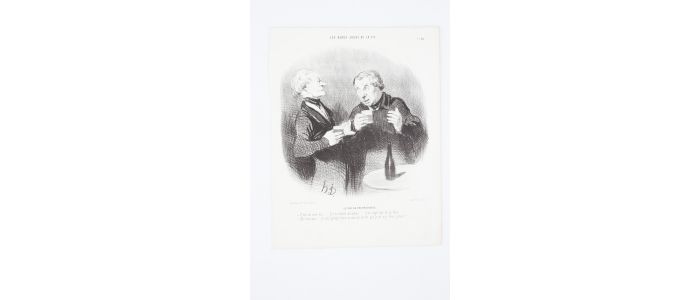 DAUMIER : Lithographie originale en noir et blanc - Les beaux jours de la vie - 