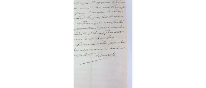 DAUZATS : Lettre autographe signée - Signed book, First edition - Edition-Originale.com