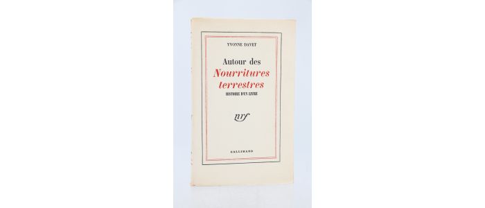 DAVET : Autour des Nourritures terrestres - Histoire d'un livre - Prima edizione - Edition-Originale.com