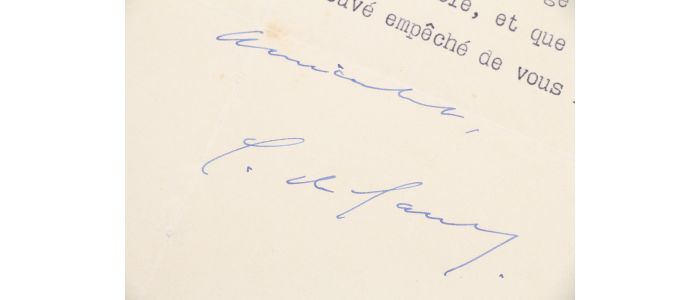 DE GAULLE : Lettre dactylographiée, datée, signée du Général de Gaulle au commandant Roque  - Autographe, Edition Originale - Edition-Originale.com