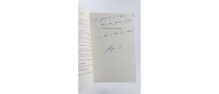 DEBRAY  : Aveuglantes lumières - Autographe, Edition Originale - Edition-Originale.com