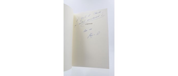DEBRAY  : L'emprise - Signed book, First edition - Edition-Originale.com