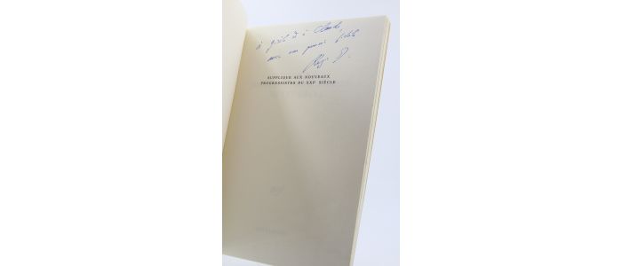 DEBRAY  : Supplique aux nouveaux progressistes du XXIe siècle - Autographe, Edition Originale - Edition-Originale.com