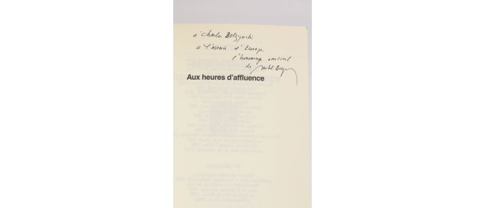 DEGUY : Aux heures d'affluence - Signiert, Erste Ausgabe - Edition-Originale.com