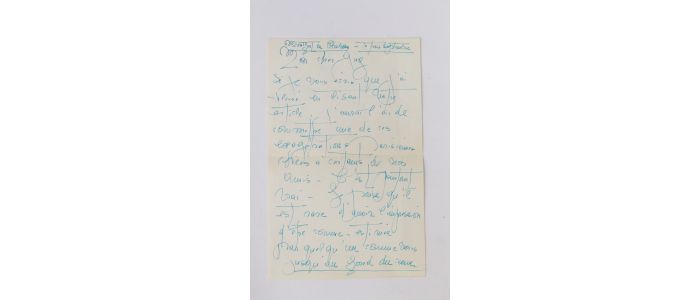 DEHARME : Deux lettres autographes manuscrites de Lise Deharme à Guy Dupré - Autographe - Edition-Originale.com