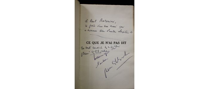 DELPECHE : Ce que je n'ai pas dit... (souvenirs d'un reporter) - Signed book, First edition - Edition-Originale.com