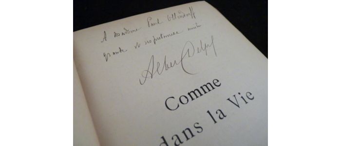 DELPIT : Comme dans la vie - Autographe, Edition Originale - Edition-Originale.com