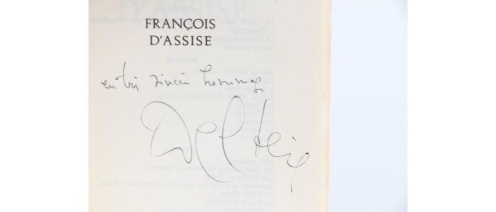 DELTEIL : François d'Assise - Libro autografato, Prima edizione - Edition-Originale.com