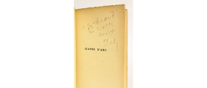 DELTEIL : Jeanne d'Arc - Autographe, Edition Originale - Edition-Originale.com