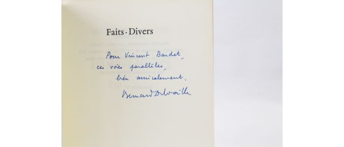 DELVAILLE : Faits Divers - Signiert, Erste Ausgabe - Edition-Originale.com
