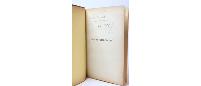 DELZANT : Paul de Saint-Victor - Autographe, Edition Originale - Edition-Originale.com