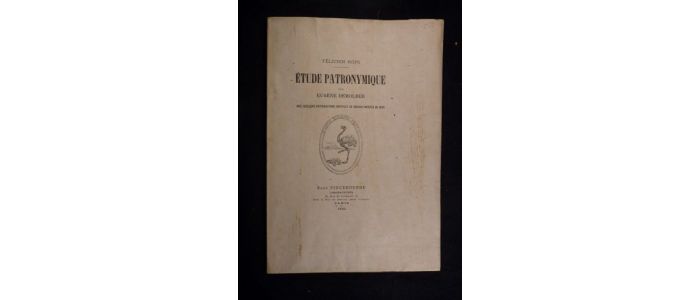 DEMOLDER : Etude patronymique - First edition - Edition-Originale.com