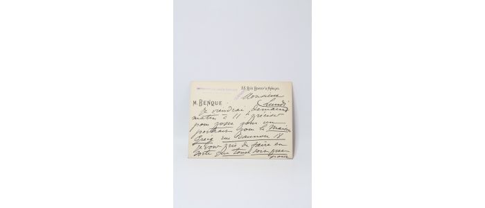DEMONT-BRETON : Carte lettre autographe signée  - Signiert, Erste Ausgabe - Edition-Originale.com