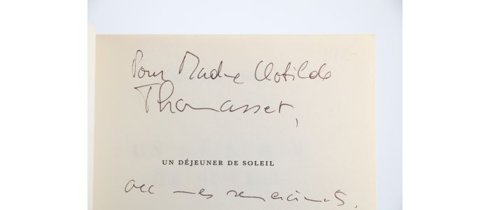DEON : Un déjeuner de Soleil - Libro autografato - Edition-Originale.com