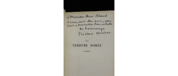 DEREME : La verdure dorée - Autographe, Edition Originale - Edition-Originale.com