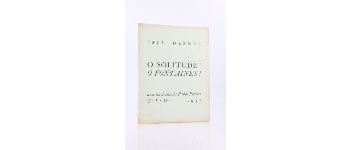 DERMEE : O solitude ! O fontaines !  - First edition - Edition-Originale.com