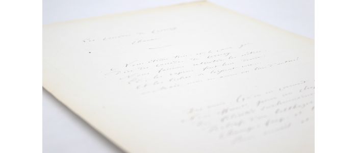 DEROULEDE : Manuscrit de la chanson Les cascades de Cernay  - Signiert, Erste Ausgabe - Edition-Originale.com