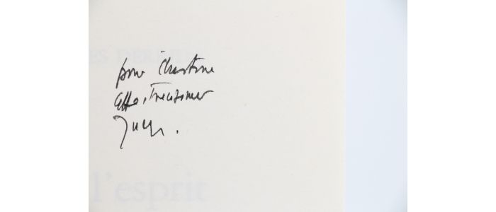 DERRIDA : De l'esprit, Heidegger et la question - Autographe, Edition Originale - Edition-Originale.com